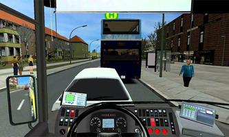 Racing In Bus 3D Poster