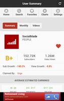 Social Blade Statistics App скриншот 3