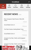 Social Blade Statistics App скриншот 1