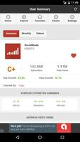 OLD Social Blade Statistics App Screenshot 2