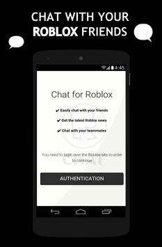 Chat For Roblox For Android Apk Download - how to be all black in roblox mobile