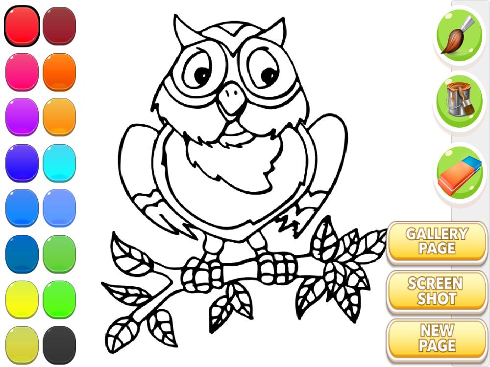 Android 用の フクロウの塗り絵 Apk をダウンロード