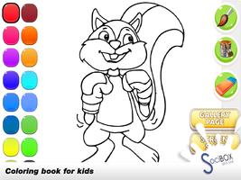 Poster Cute Animals Coloring