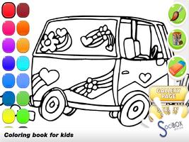 Cars Coloring Book Poster
