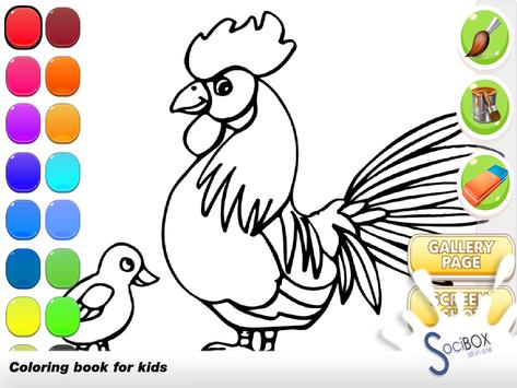 Ayam Buku Mewarnai Apk Download Gratis Pendidikan Permainan Screenshot