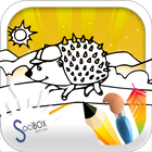 Coloring Book For Kids Animal icon