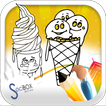 Ice Cream Coloring Book