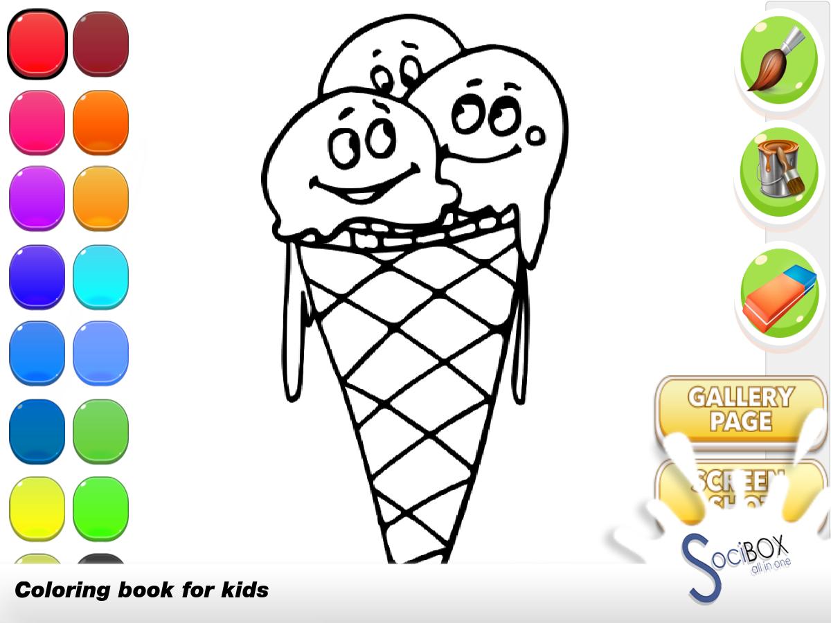 Ice Cream игра раскраска