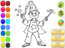 Play Children Coloring Book plakat