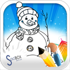 Snowman Coloring Book Zeichen