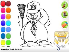 Snowman Coloring Book Plakat