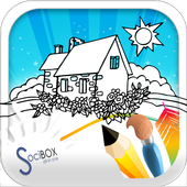 Town Coloring Book icon