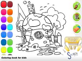 Town Coloring Book 포스터