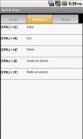 QuickKeys - Keyboard Shortcuts capture d'écran 2