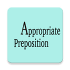 Appropriate preposition simgesi