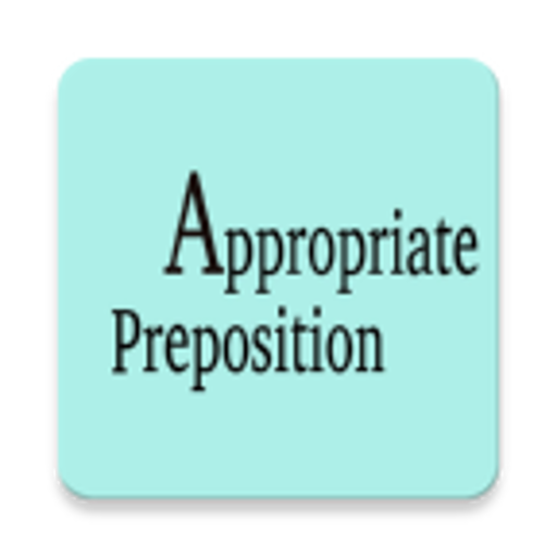 Appropriate preposition