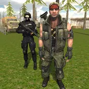 Commando Behind Sniper War