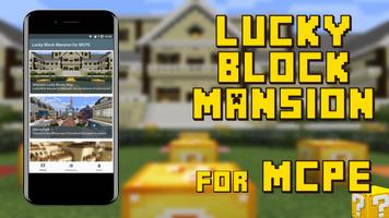 Lucky Block Mansion Map for MCPE syot layar 1