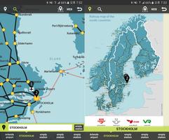 RailNote Sweden Rail Way Map capture d'écran 2