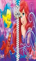 1 Schermata Princess Ariel Zipper Lock Screen