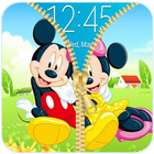 Zipper Mickey & Minnie  Lock Screen icône