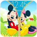 Zipper Mickey & Minnie  Lock Screen APK