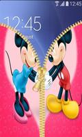 Zipper Mickey & Minnie  Lock Screen 스크린샷 3