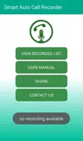 1 Schermata Smart Auto Call Recorder