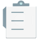 Flying clipboard icon