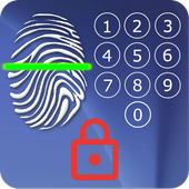 Screen Lock - with Fingerprint Simulator آئیکن