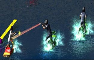 Water Super Bike Racing Shooter تصوير الشاشة 2
