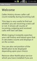 برنامه‌نما Caller History عکس از صفحه