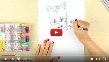 برنامه‌نما How To Draw PJ Masks Video عکس از صفحه