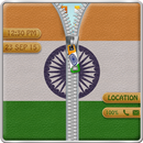 Indian Flag Zipper Screen Lock APK