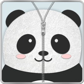 Panda Zipper verrouillage icon