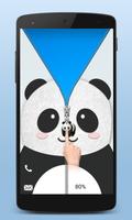 Panda Zipper Screen Lock syot layar 2