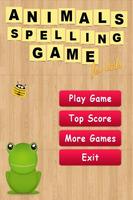 Animals Spelling Game for Kids Affiche