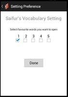 Saifur's Vocabulary اسکرین شاٹ 1