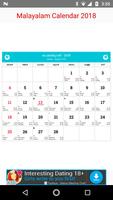برنامه‌نما Malayalam Calendar 2018 عکس از صفحه