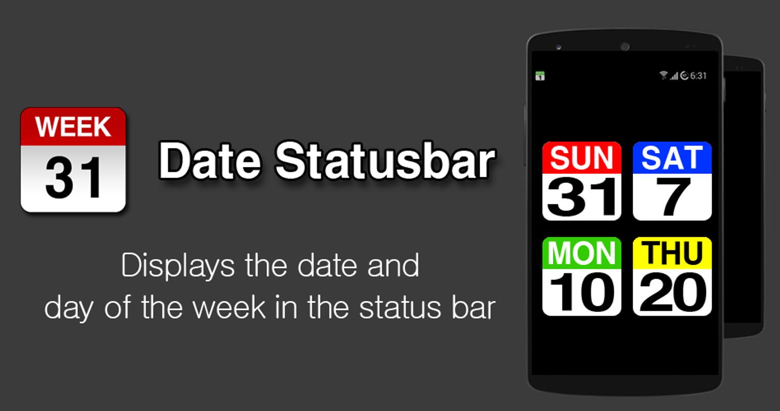 Date Statusbar APK Download - Free Tools APP for Android ...