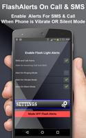 Flash Alerts ON Call And SMS with Flashlight capture d'écran 3