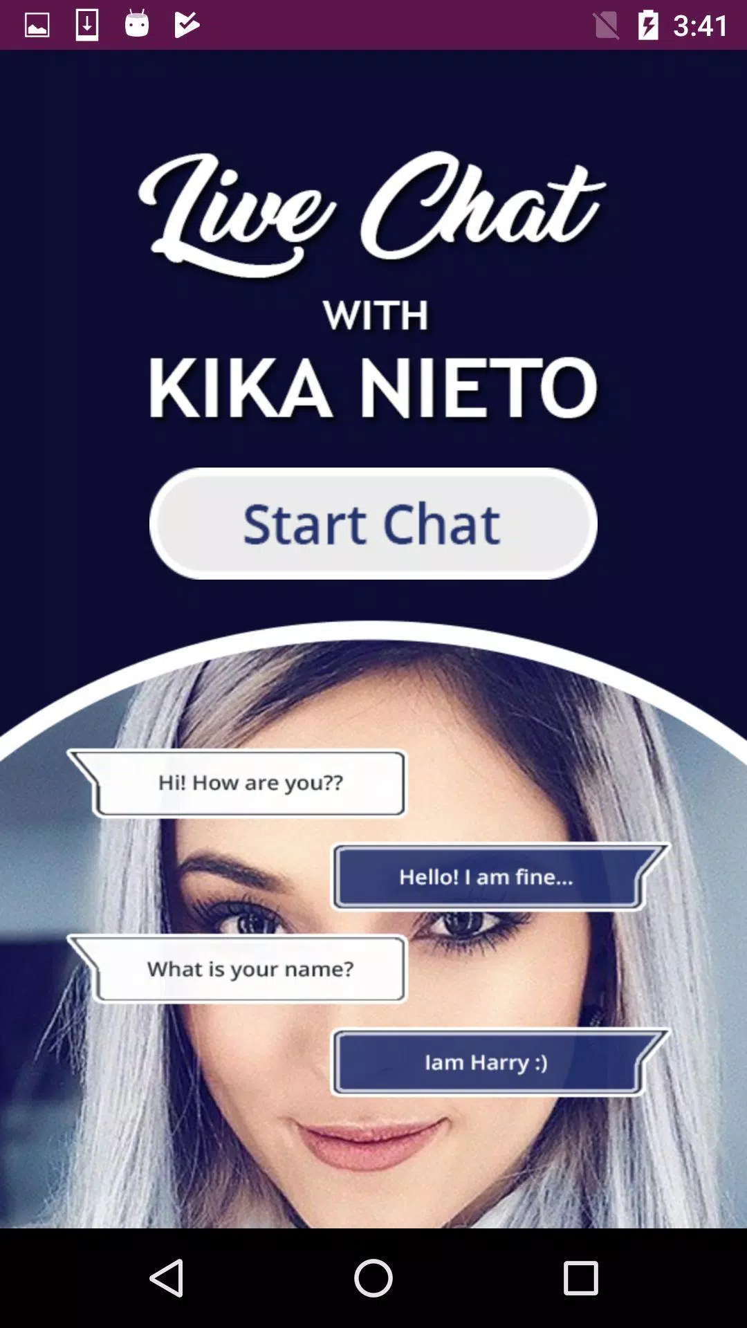 Live Chat With Kika Nieto - Prank APK for Android Download