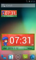 Tomato Girl's Clock Widget II poster