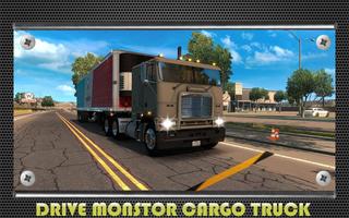 simulateur camion grande cargo Affiche