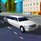 Dubaï Limo Taxi Driver Sim 3D icône