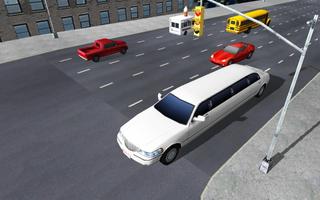 Dubaï Limo Taxi Driver Sim 3D Affiche