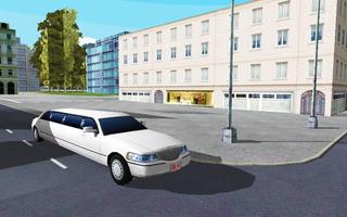 Dubaï Limo Taxi Driver Sim 3D capture d'écran 1