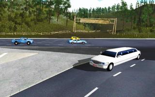 Dubai Limo Taxi Driver Sim 3D imagem de tela 3
