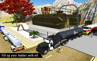 Oil Tanker Fuel Transporter 3D Affiche