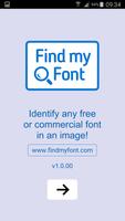 Find my Font الملصق